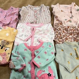 0-3 month old sleep-n-play outfits